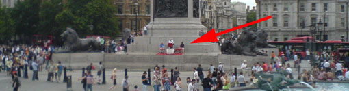 Preachers in Trafalgar Square