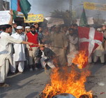 Danish Flag Burning