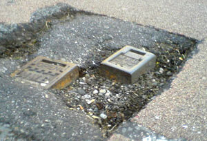 Hole in Road