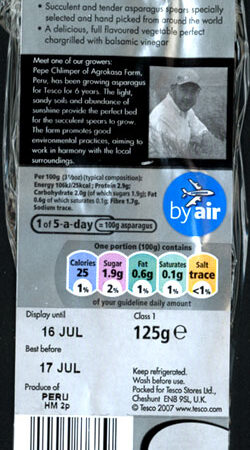 Tesco Peruvian Asparagus