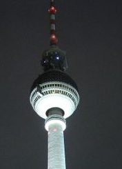 Fernsehturm at night