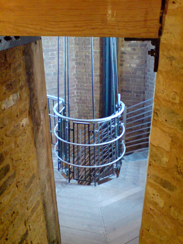 Inside the tower