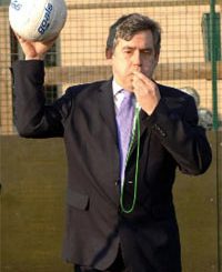 Gordon Brown soccer ball