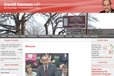 David Hanson MP screenshot