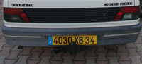 34 numberplate