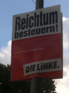 Die Linke poster in Berlin-Mitte - J. Worth, CC License