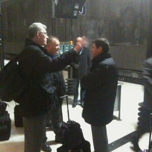 SNCF staff gossip at Lille Europe - J. Worth