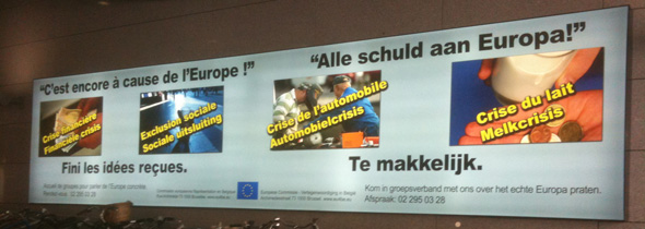 Advert at Gare du Luxembourg, Brussels