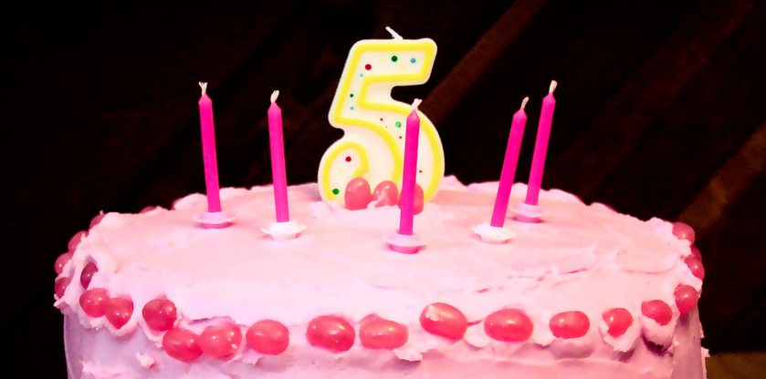 5 Years Birthday Cake - CC / Flickr