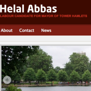 Helal Abbas draft website screenshot